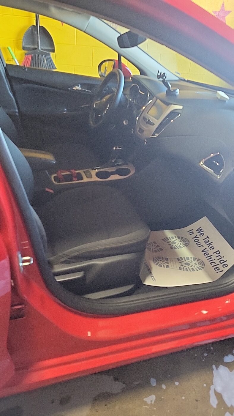 Spotless interior deep-clean with the Supreme 'we take pride in your vehicle' mat